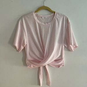 ALC Cropped Baby Pink Tee